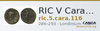 RIC V Carausius 116 — CANOA
