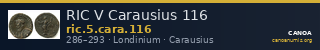 RIC V Carausius 116 — CANOA