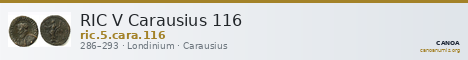 RIC V Carausius 116 — CANOA