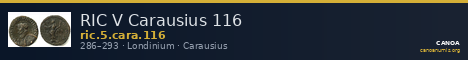 RIC V Carausius 116 — CANOA