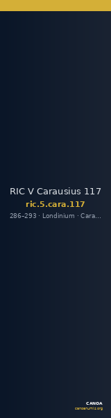 RIC V Carausius 117 — CANOA