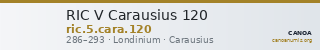 RIC V Carausius 120 — CANOA