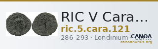RIC V Carausius 121 — CANOA