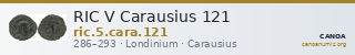 RIC V Carausius 121 — CANOA