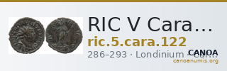RIC V Carausius 122 — CANOA