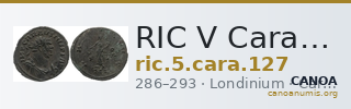RIC V Carausius 127 — CANOA