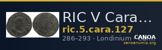 RIC V Carausius 127 — CANOA