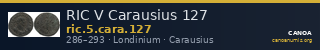 RIC V Carausius 127 — CANOA