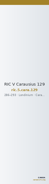 RIC V Carausius 129 — CANOA