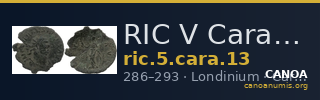 RIC V Carausius 13 — CANOA