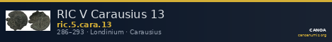 RIC V Carausius 13 — CANOA