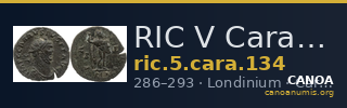 RIC V Carausius 134 — CANOA