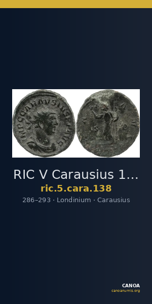 RIC V Carausius 138 — CANOA