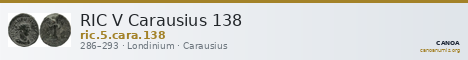 RIC V Carausius 138 — CANOA