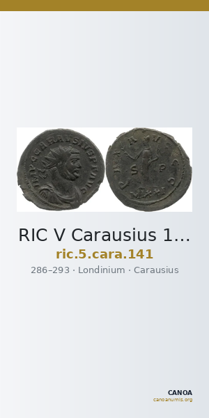 RIC V Carausius 141 — CANOA