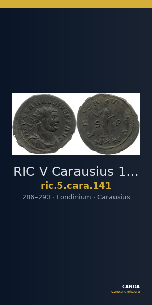 RIC V Carausius 141 — CANOA
