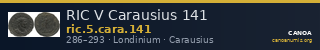 RIC V Carausius 141 — CANOA