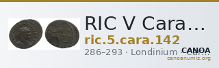 RIC V Carausius 142 — CANOA