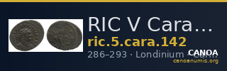 RIC V Carausius 142 — CANOA