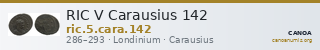 RIC V Carausius 142 — CANOA