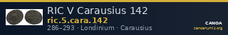 RIC V Carausius 142 — CANOA
