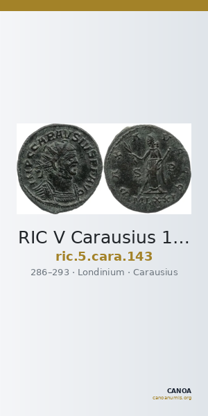 RIC V Carausius 143 — CANOA