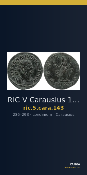 RIC V Carausius 143 — CANOA