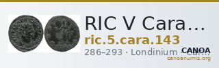 RIC V Carausius 143 — CANOA