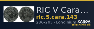 RIC V Carausius 143 — CANOA