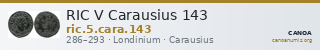 RIC V Carausius 143 — CANOA