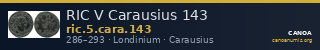 RIC V Carausius 143 — CANOA