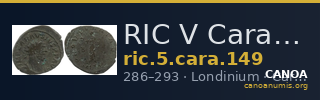 RIC V Carausius 149 — CANOA