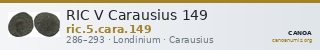 RIC V Carausius 149 — CANOA