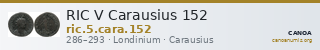 RIC V Carausius 152 — CANOA