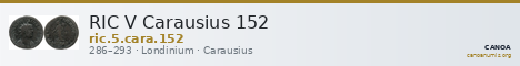 RIC V Carausius 152 — CANOA