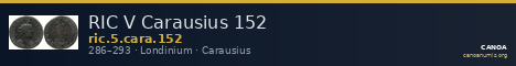 RIC V Carausius 152 — CANOA