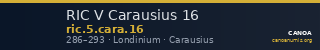 RIC V Carausius 16 — CANOA