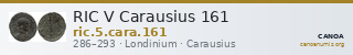 RIC V Carausius 161 — CANOA