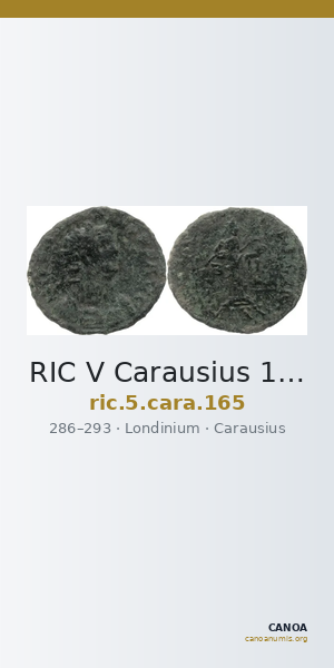 RIC V Carausius 165 — CANOA