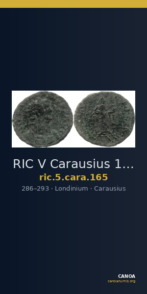 RIC V Carausius 165 — CANOA