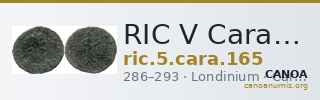 RIC V Carausius 165 — CANOA