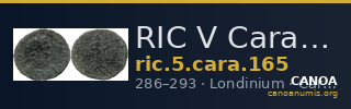 RIC V Carausius 165 — CANOA