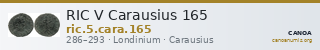 RIC V Carausius 165 — CANOA