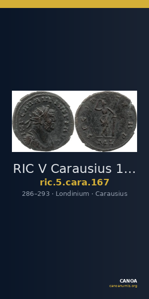 RIC V Carausius 167 — CANOA