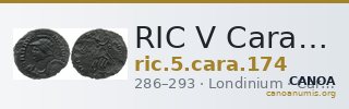 RIC V Carausius 174 — CANOA