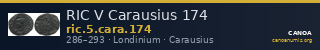 RIC V Carausius 174 — CANOA