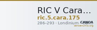 RIC V Carausius 175 — CANOA
