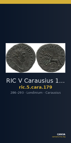 RIC V Carausius 179 — CANOA