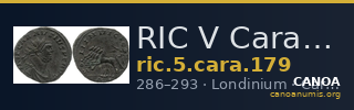 RIC V Carausius 179 — CANOA