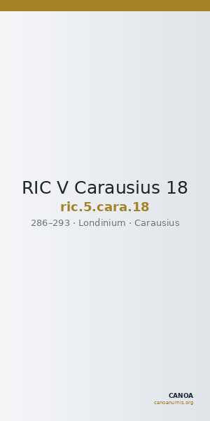 RIC V Carausius 18 — CANOA